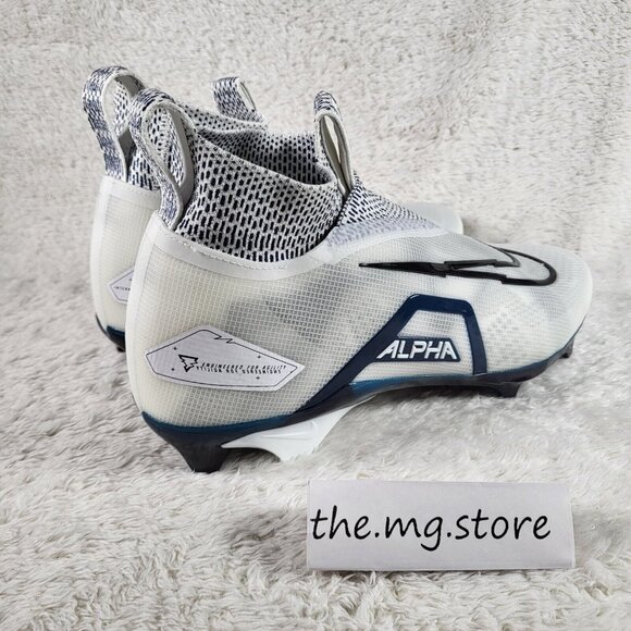Nike Alpha Menace Elite 3 White Black College Navy CT6648 102 Size 10 - Picture 3 of 7